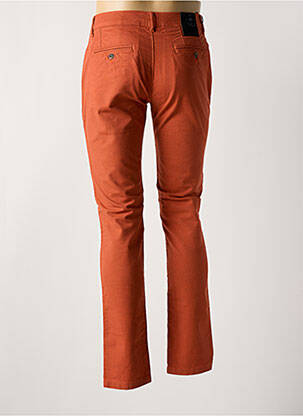 Pantalon slim fermeture zippée sous rabat boutonné orange LA CIBLE ROUGE homme