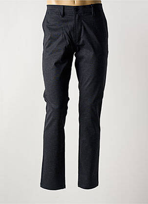 Pantalon slim fermeture zippée sous rabat boutonné noir LA CIBLE ROUGE homme
