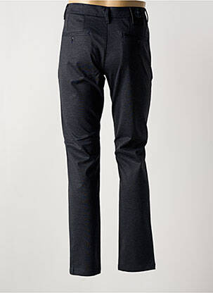 Pantalon slim fermeture zippée sous rabat boutonné noir LA CIBLE ROUGE homme