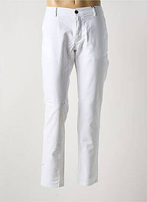 Pantalon chino stretch taille normale blanc LA CIBLE ROUGE homme