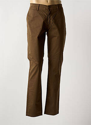 Pantalon slim poches marron LA CIBLE ROUGE femme