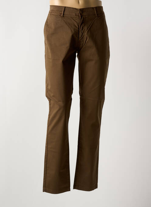 Pantalon slim marron LA CIBLE ROUGE pour femme