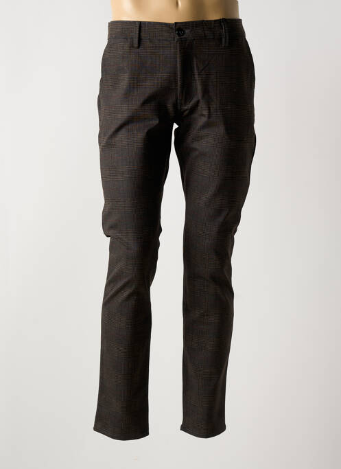 Pantalon slim marron LA CIBLE ROUGE pour homme