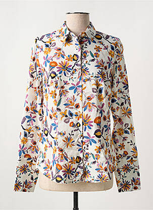 Chemisier blanc LA CIBLE ROUGE pour femme