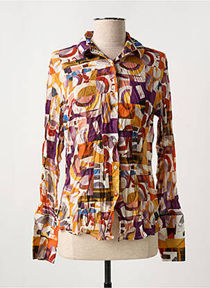 Chemisier coupe cintrée manches longues orange LA CIBLE ROUGE femme