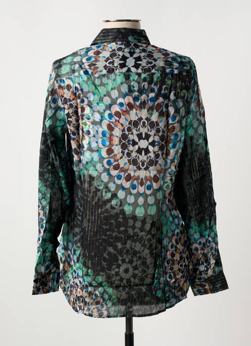 Chemisier coupe cintrée manches longues vert LA CIBLE ROUGE femme