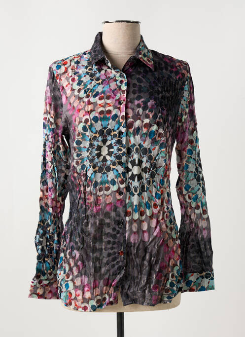 Chemisier coupe cintrée manches longues violet LA CIBLE ROUGE femme