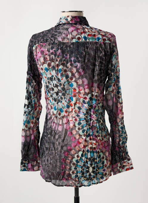 Chemisier coupe cintrée manches longues violet LA CIBLE ROUGE femme