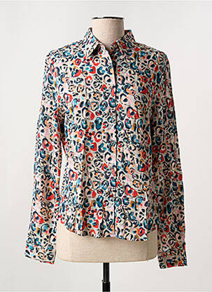 Chemisier coupe cintrée manches longues rouge LA CIBLE ROUGE femme