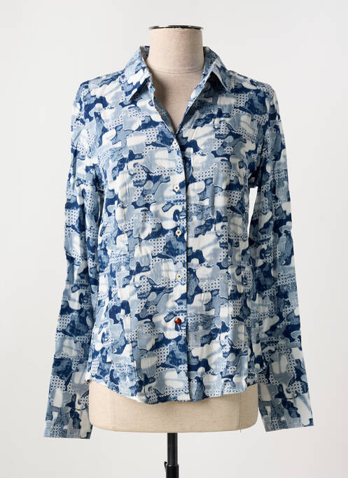 Chemisier bleu LA CIBLE ROUGE pour femme