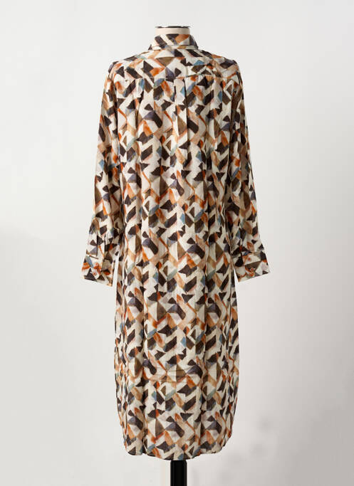 Robe mi-longue marron LA CIBLE ROUGE pour femme