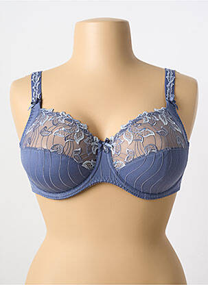 Soutien-gorge effet matière satinée haut soutien-gorge emboitant bleu PRIMA DONNA femme