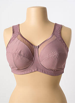 Soutien-gorge sans armature haut triangles rose ANITA femme