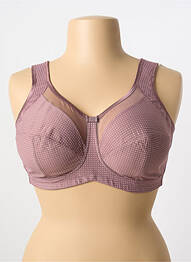Soutien-gorge sans armature haut triangles rose ANITA femme