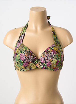 Haut de maillot de bain stretch haut triangles noir AUBADE femme