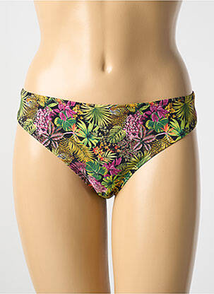 Bas de maillot de bain imprimé tie and dye culotte vert AUBADE femme
