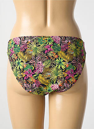 Bas de maillot de bain imprimé tie and dye culotte vert AUBADE femme