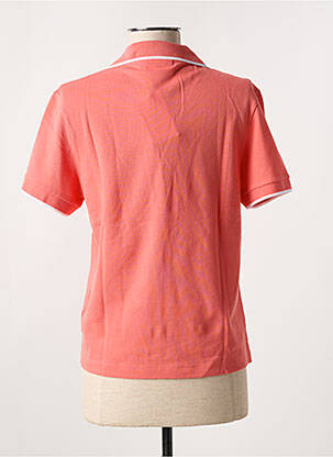 Polo coupe droite manches courtes orange VICOMTEA femme