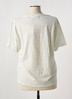 T-shirt imprimé fantaisie manches courtes vert VICOMTEA femme