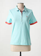 Polo bleu VICOMTEA pour femme seconde vue