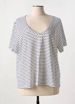 T-shirt bleu VICOMTEA pour femme