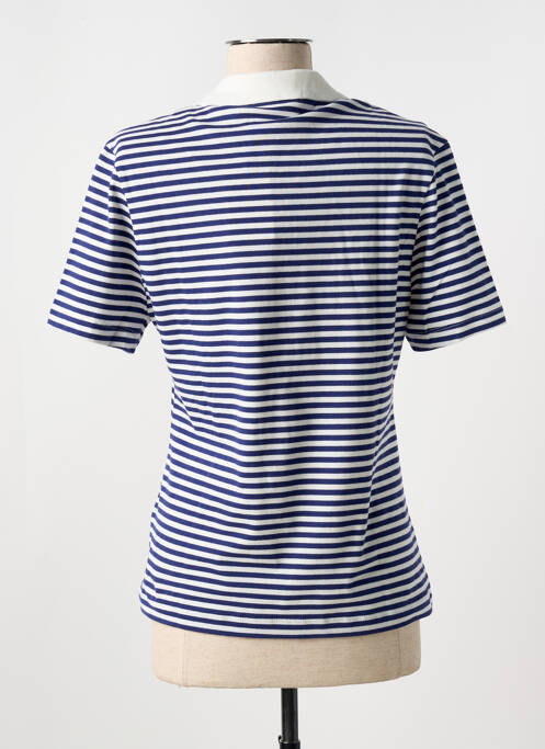 Polo bleu VICOMTEA pour femme