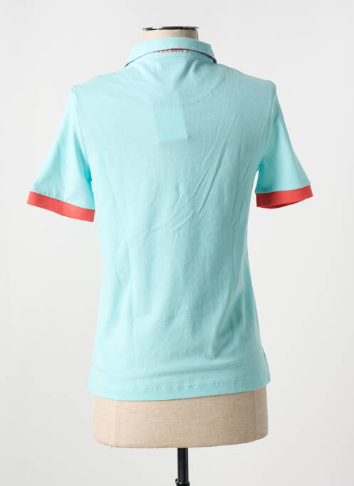 Polo bleu VICOMTEA pour femme