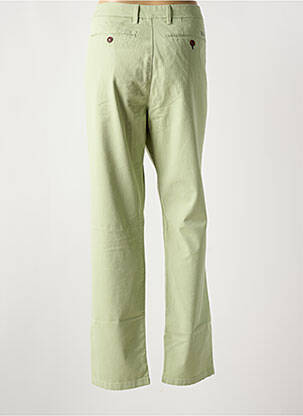 Pantalon chino fermeture zippée sous rabat boutonné vert VICOMTEA femme