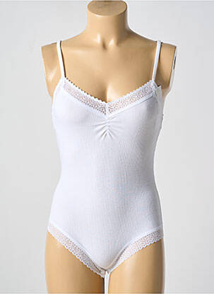 Body lingerie fermeture pressionnée blanc SIMONE PERELE femme
