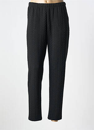 Pantalon droit stretch taille normale noir VANIA femme