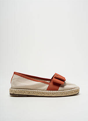 Espadrilles bout rond talon plat jusqu'à 3cm orange ESCADRILLE femme
