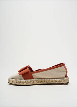 Espadrilles bout rond talon plat jusqu'à 3cm orange ESCADRILLE femme