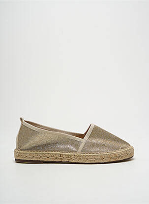 Espadrilles bout rond talon plat jusqu'à 3cm or ESCADRILLE femme
