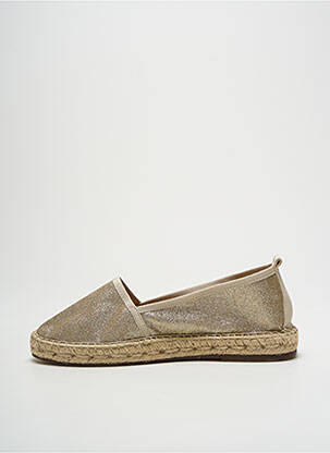 Espadrilles bout rond talon plat jusqu'à 3cm or ESCADRILLE femme