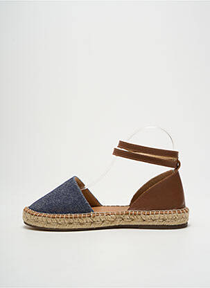 Espadrilles bout rond talon plat jusqu'à 3cm marron ESCADRILLE femme