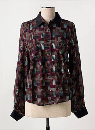 Chemisier noir LA CIBLE ROUGE pour femme