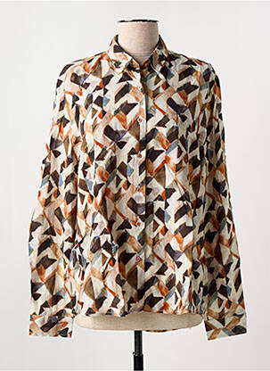 Chemisier marron LA CIBLE ROUGE pour femme