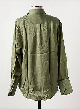 Chemisier coupe droite manches longues vert LA CIBLE ROUGE femme