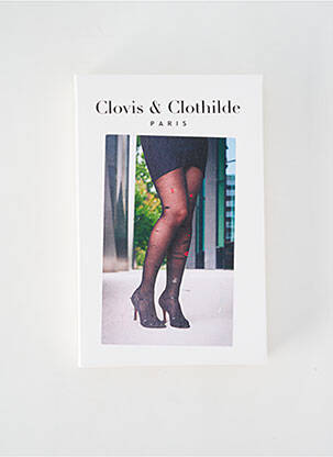 Collants imprimé fantaisie noir CLOVIS & CLOTHILDE femme