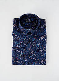 Chemise manches longues coupe cintrée bleu LA CIBLE ROUGE homme
