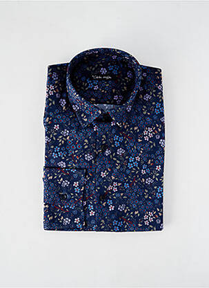 Chemise manches longues coupe cintrée bleu LA CIBLE ROUGE homme