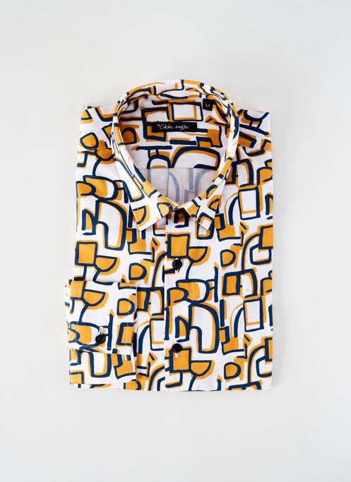 Chemise manches longues blanc LA CIBLE ROUGE pour homme