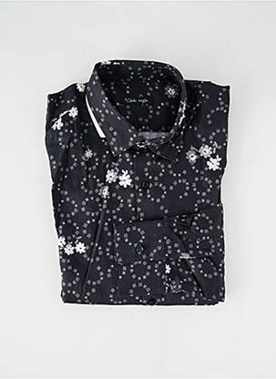 Chemise manches longues imprimé fantaisie noir LA CIBLE ROUGE homme