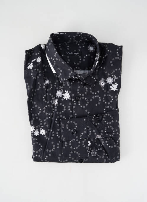 Chemise manches longues noir LA CIBLE ROUGE pour homme