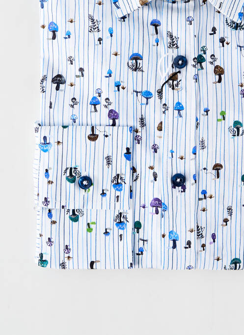 Chemise manches longues blanc LA CIBLE ROUGE pour homme