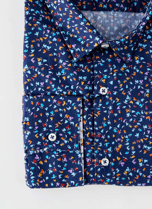 Chemise manches longues bleu LA CIBLE ROUGE homme