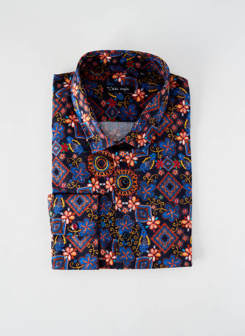 Chemise manches longues noir LA CIBLE ROUGE pour homme