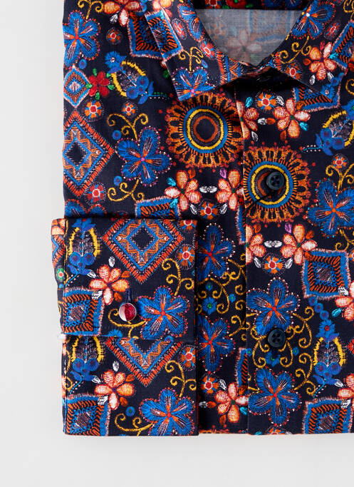 Chemise manches longues noir LA CIBLE ROUGE pour homme