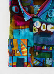 Chemise manches longues bleu LA CIBLE ROUGE pour homme seconde vue