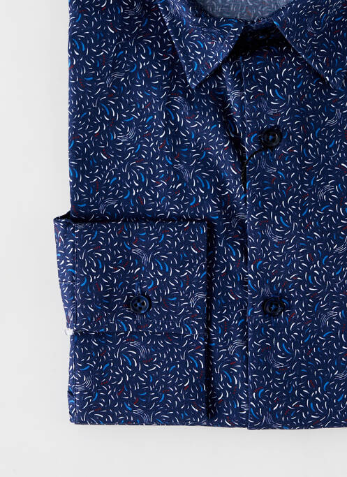 Chemise manches longues bleu LA CIBLE ROUGE pour homme